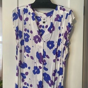 CAbi Violet Floral Top